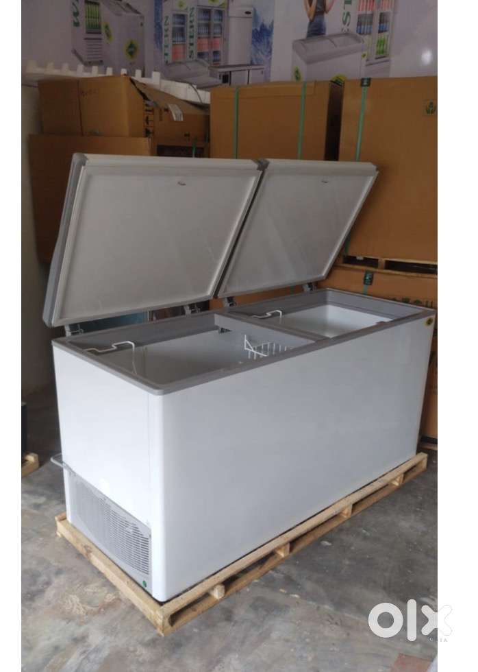 western double door hard top freezer