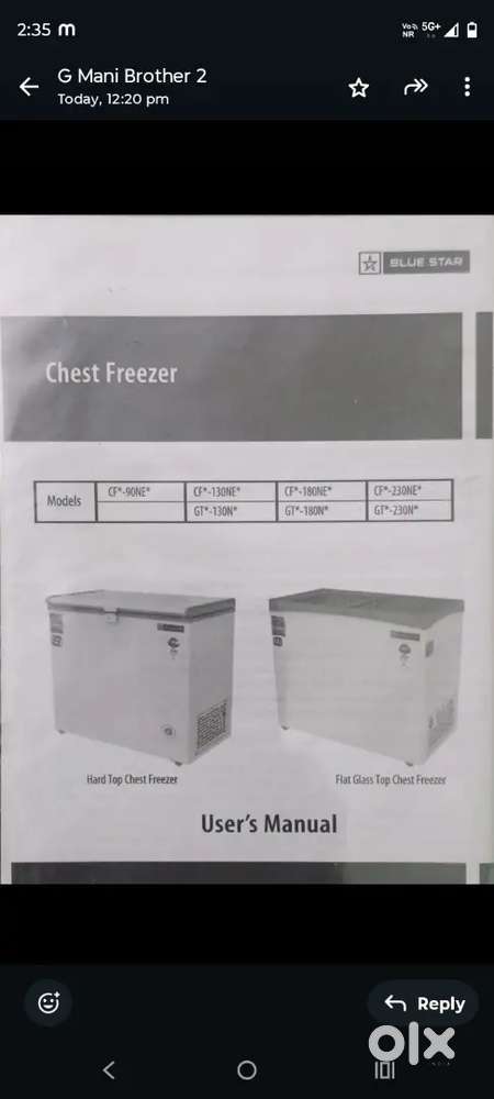 Deep fridge single door