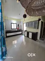 3bhk semi furnished flat for sale in manjalpur.
