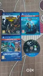 Ps4 God of war, Second son, Uncharted collection, Gran tursimo