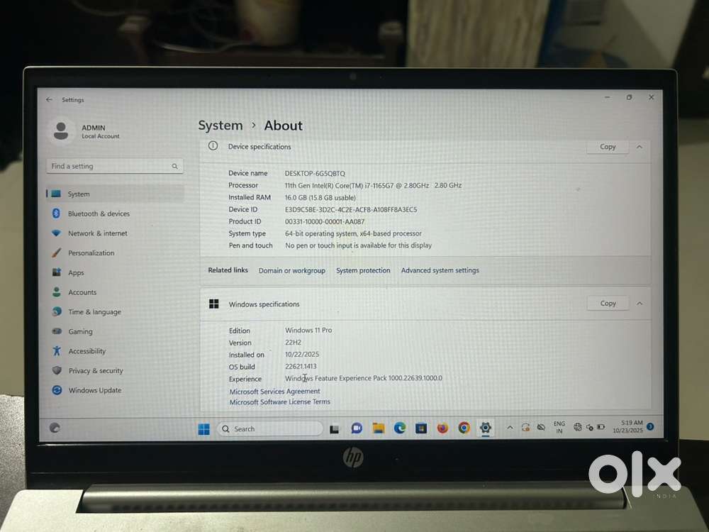 Hp laptop for sale
