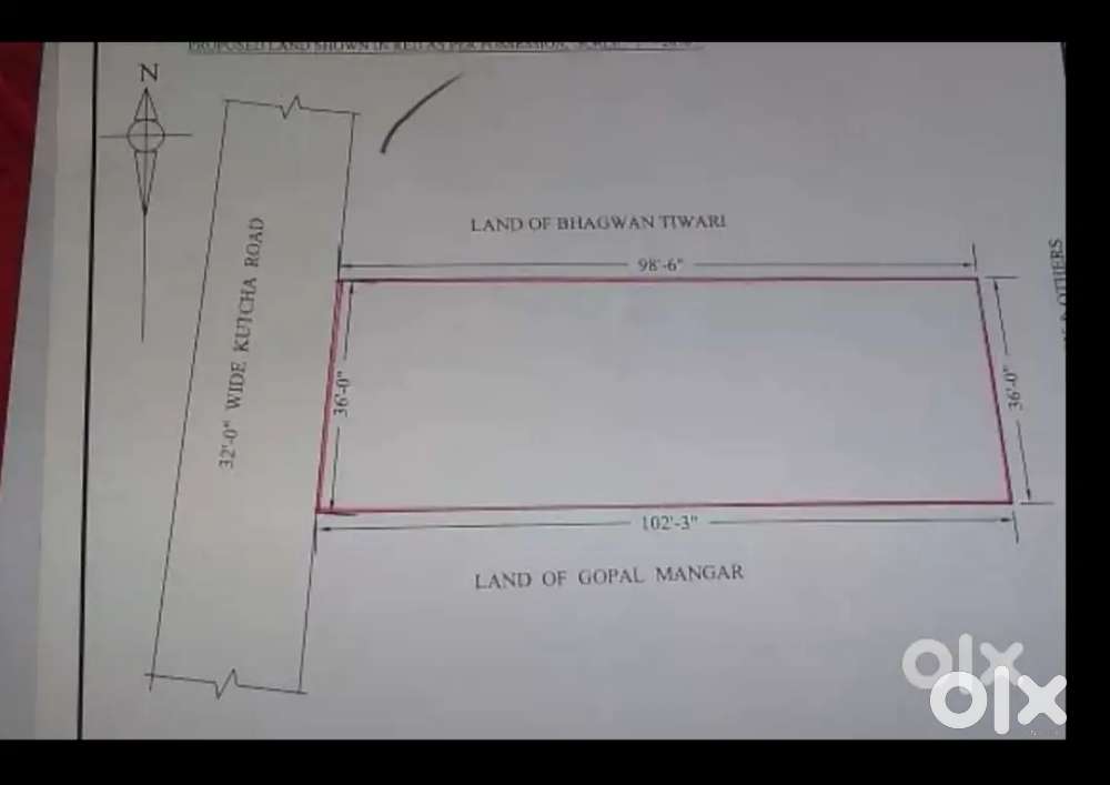 Near Njp bypass kholchand fafri 6 lacs per khata(negotiable)