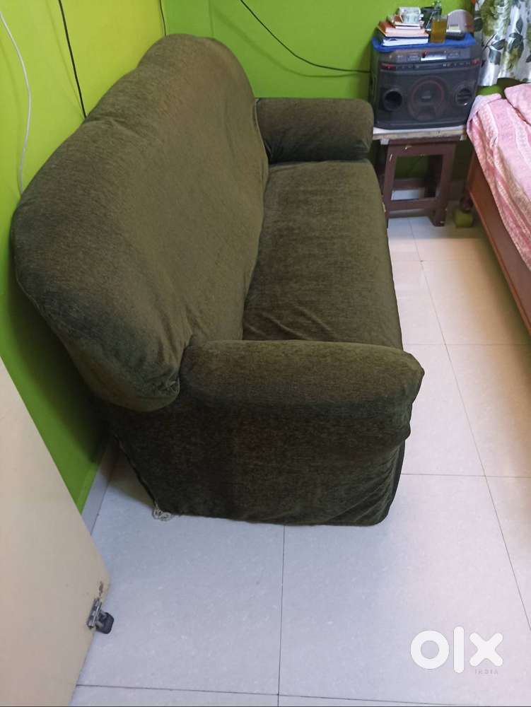 SOFA AND IRON CHAIR