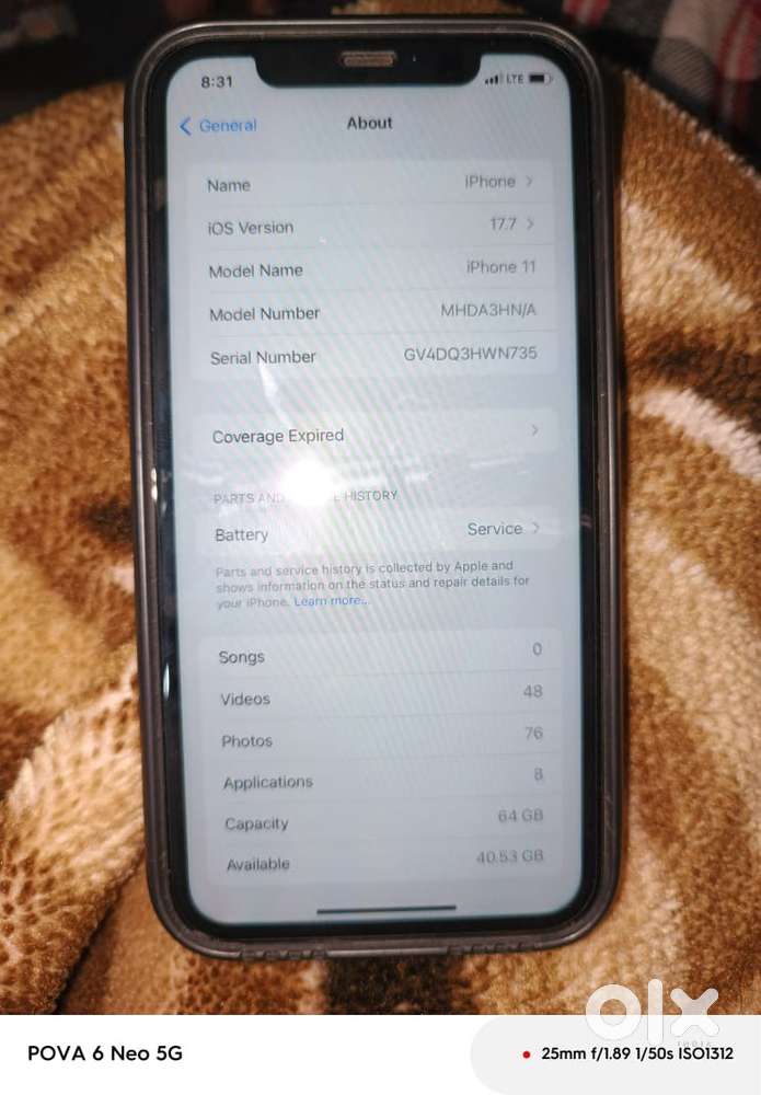 I phone 11 hai battery health, 75%