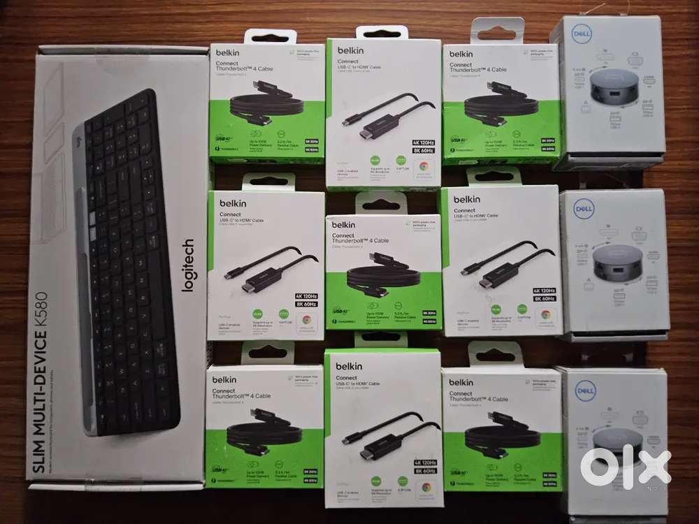 50% OFF ON MRP!!! BELKIN TB4 & USB-C to HDMI 2.1, DELL DA310, K580