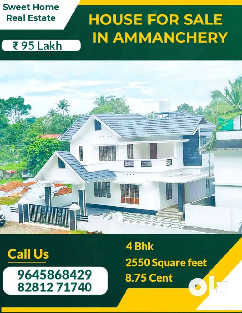 HOUSE FOR SALE IN AMMANCHERY,CARITHAS.