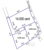 House plot 14 cent Ernakulam Muvattupuzha road  valakom