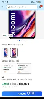 Mi 11i 5G 8 GB RAM 128 STORAGE