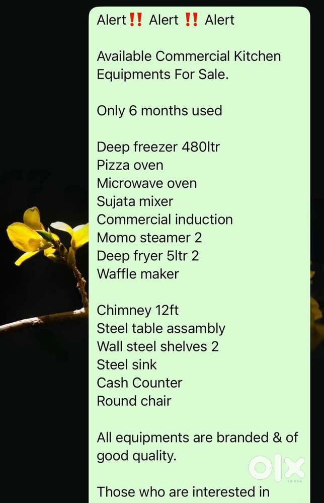 Comercial kitchen equipment