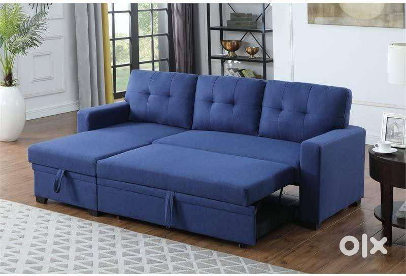 New sofa cum bed with storage at factory price with color options    B