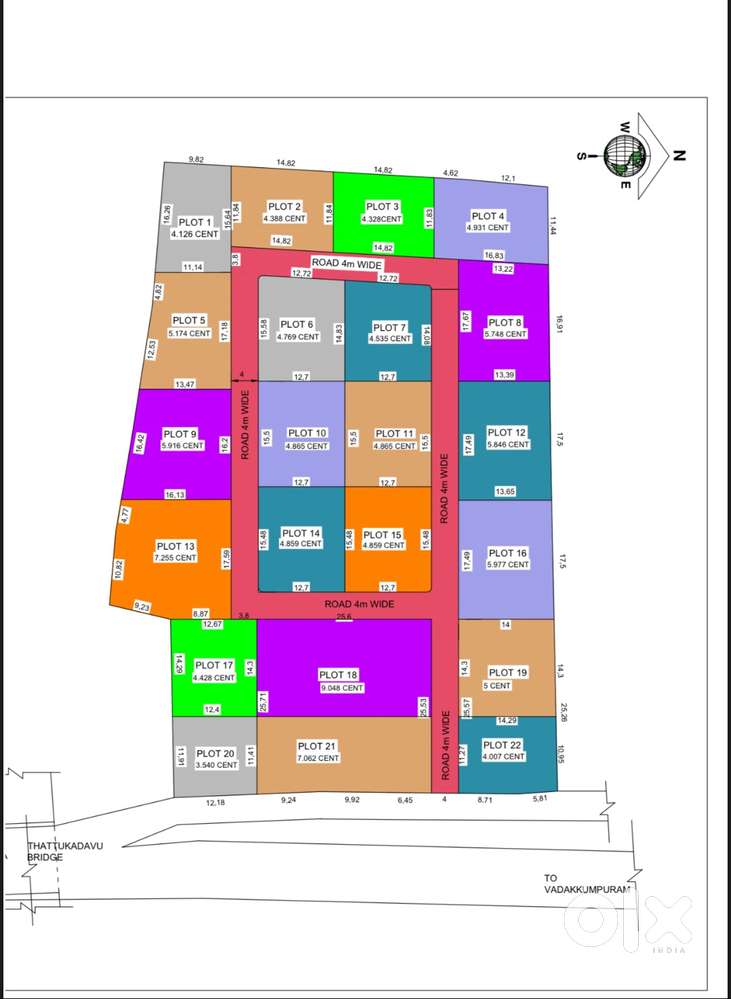 Residential plot for Sale in north Paravur near town
