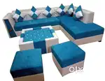 Super discount buy new sofa 8499, L size sofa 13990/-EMI on bajaj