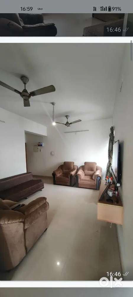 3 BHK fully funished flat in mugappair west  for rent