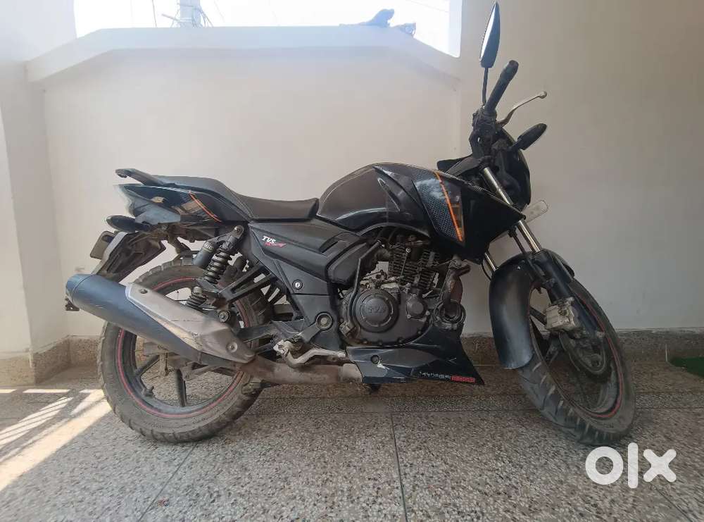 TVS Apache RTR 160 (2016) – Excellent Condition, Only 25,000 km, Black