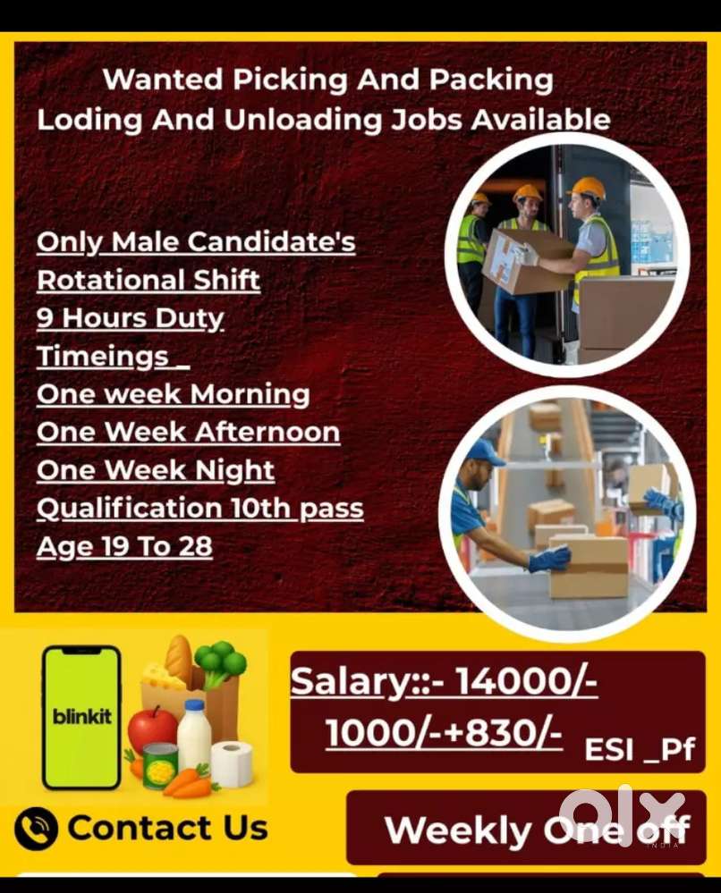 Wanted picker and packers at VIZAG _ yendada