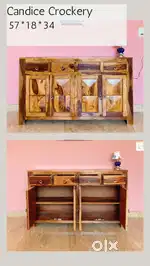 Crockery unit in Solidwood at Wholesale price