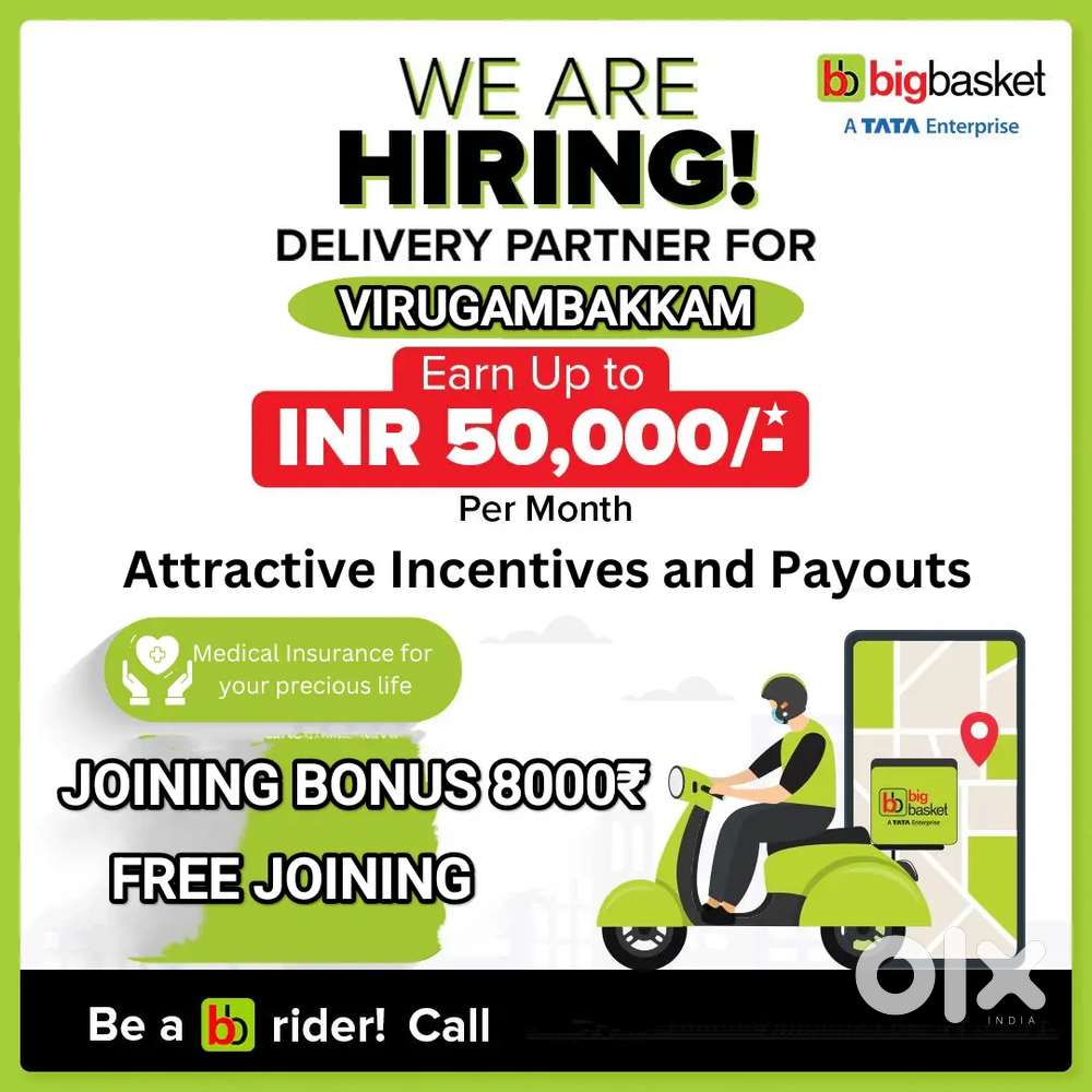 BIG BASKET - VIRUGAMBAKKAM GROCERY DELIVERY WEEKLY 10000₹ -18000₹