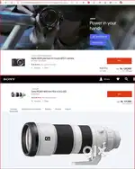 Sony Camera a6600 + Telephoto lens Sony 200-600
