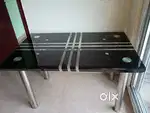 Dinning Table - glass+Steel
