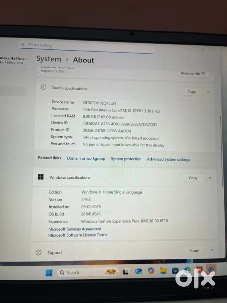Dell Company laptop (i5) only 10 months old