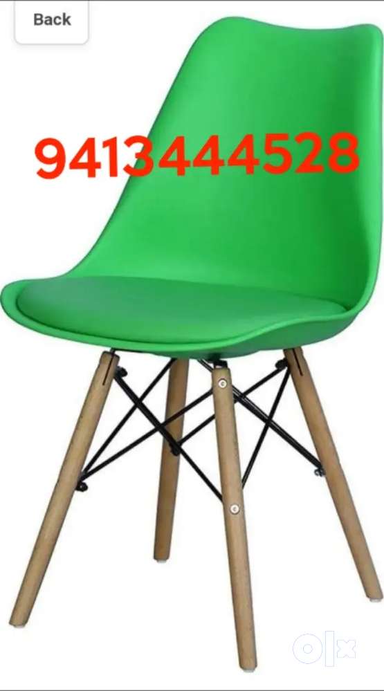 New green colour cafeteria chair restaurant furniture