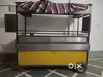 Food cart with burners