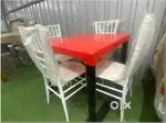 METAL+FIBBER DINING TABLE ON RENT