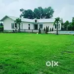 Farmhouse and farmlands