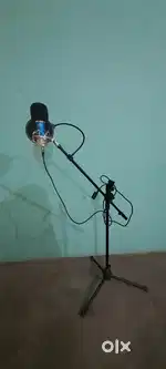 BM-800 Powerpak Condenser microphone with pop up filter, Mic Stand