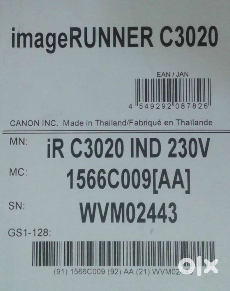 Multi Colored Canon IR 3020 Photocopy Machine