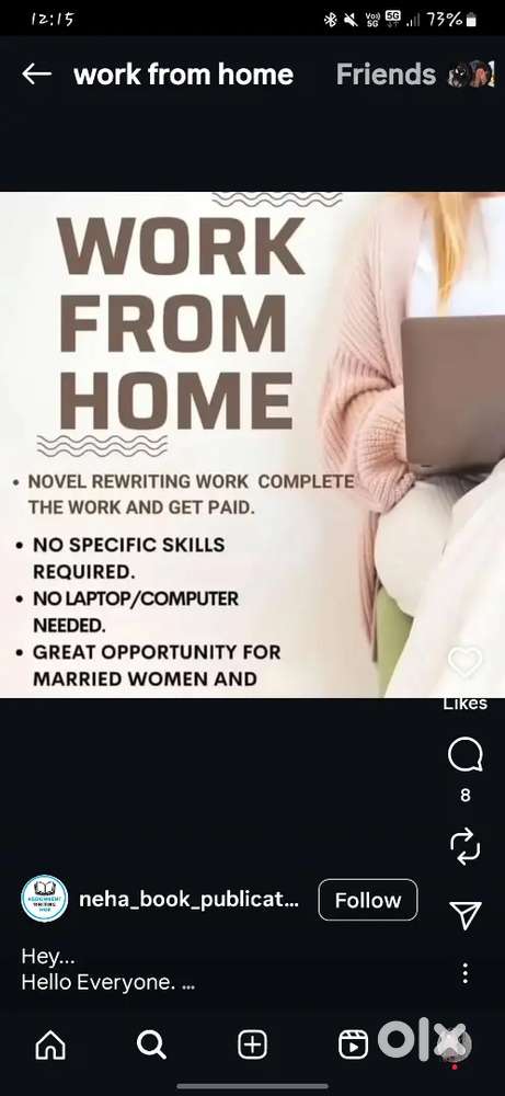 Work from home students and housewife, employee  age don't matter