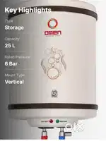 Electric Water Heater – Omen Brand 25 Litre (Good Condition)