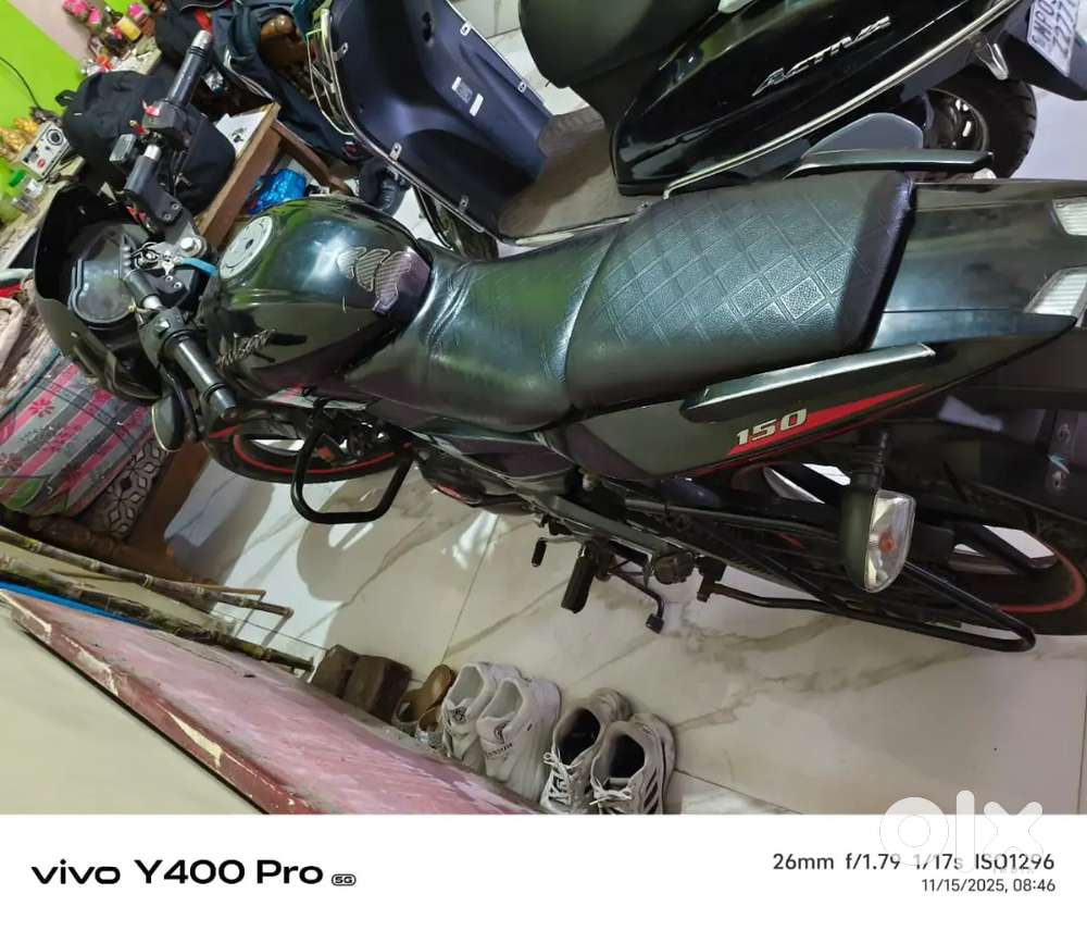 Pulser 150 bike, red black color