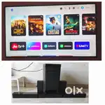 Sony Bravia 4K 55 inches tv with home theater speakers soundbar etc..