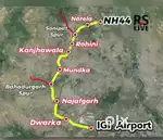One is dwarka expressway and one is nangloi najafgarh main road