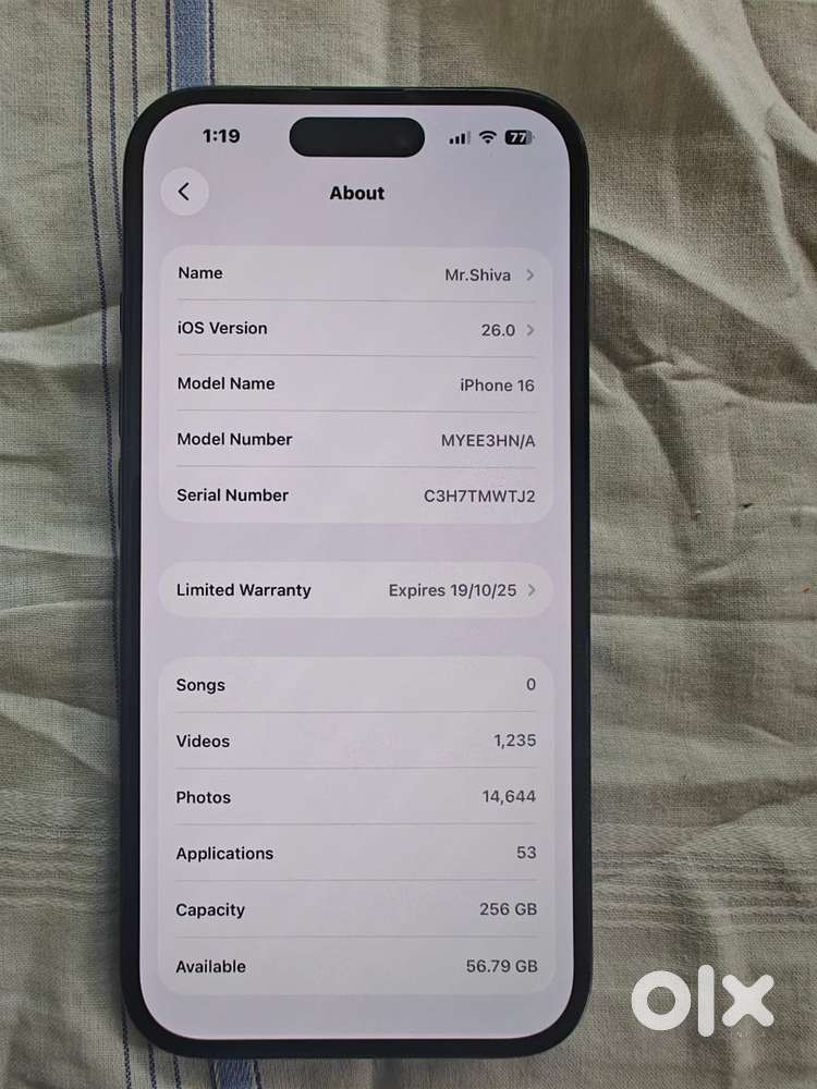 Iphone 16 256GB