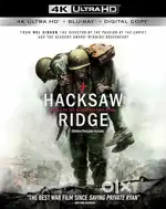 Hacksaw Ridge 4K ULTRA BLUE RAY DISC