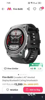Fair bolt smart watch