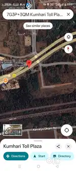 1200 वर्गफुट प्लॉट @ 1500/- मेन रोड टोल प्लाजा कुम्हारी के पास
