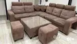SOFA 7 SEATER IN (L) SHAPE WITH TEA TABLE WITH CORNER SEAT