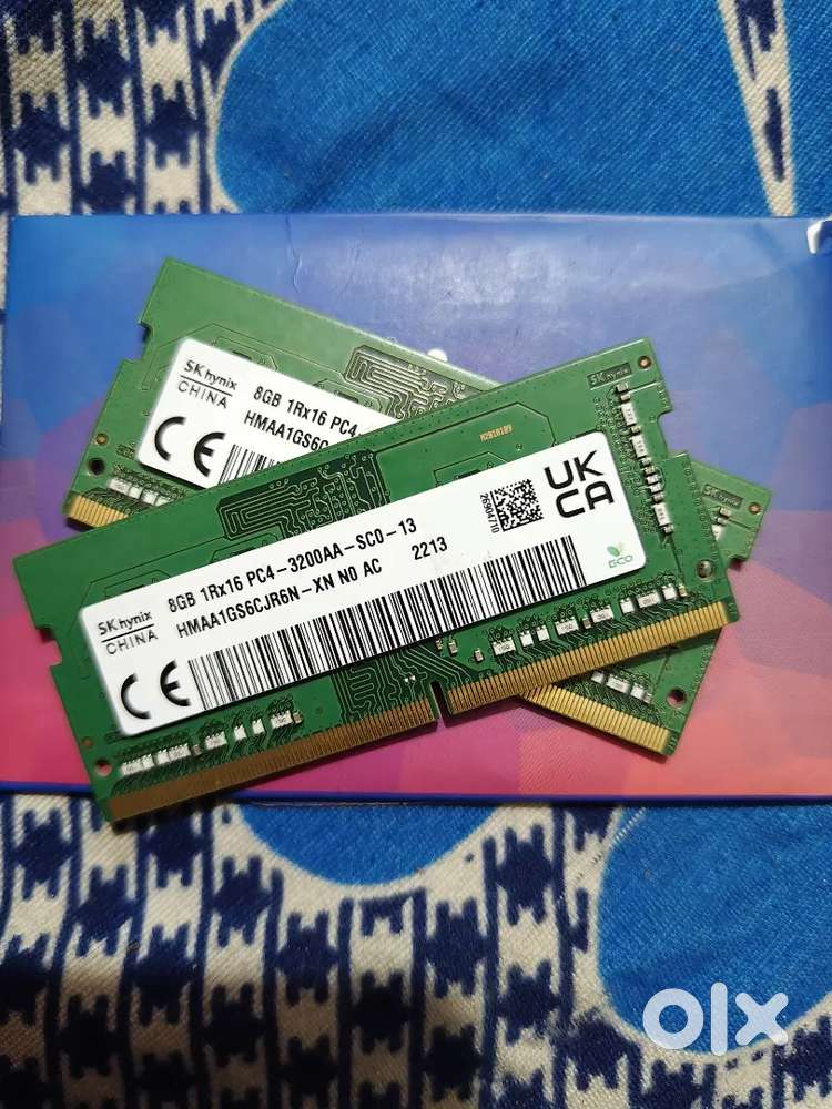 2X Hynix 8Gb DDR4 Ram 3200mhz