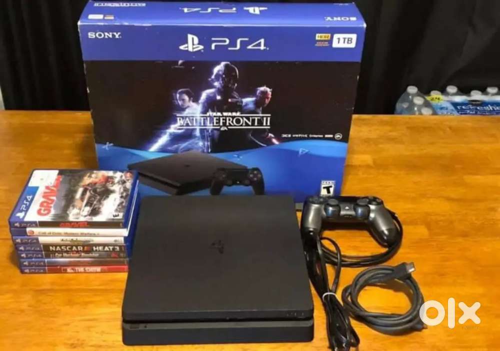 Sony Playstation 4 Pro Console Bundle w Games 1TB Battle Front

II Plu