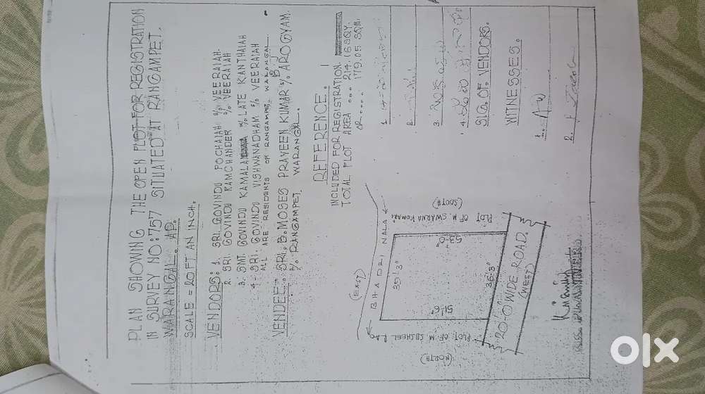 Plot for sale opposite to bhadrakali temple