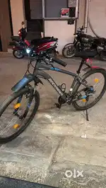 Rockrider mountain bike S100 Grey Aluminum frame.