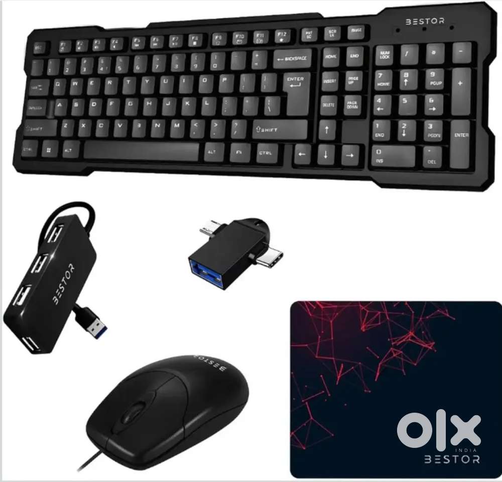 Keyboard and mouse with Otg, Pad and usb hub