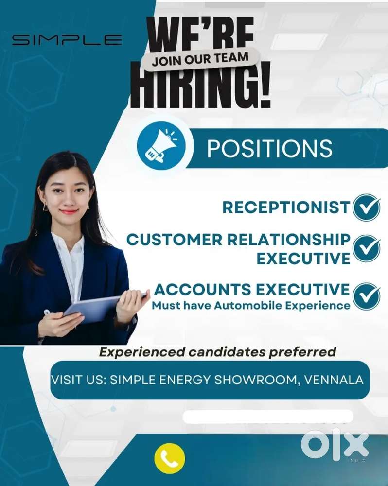 Receptionist & CRE