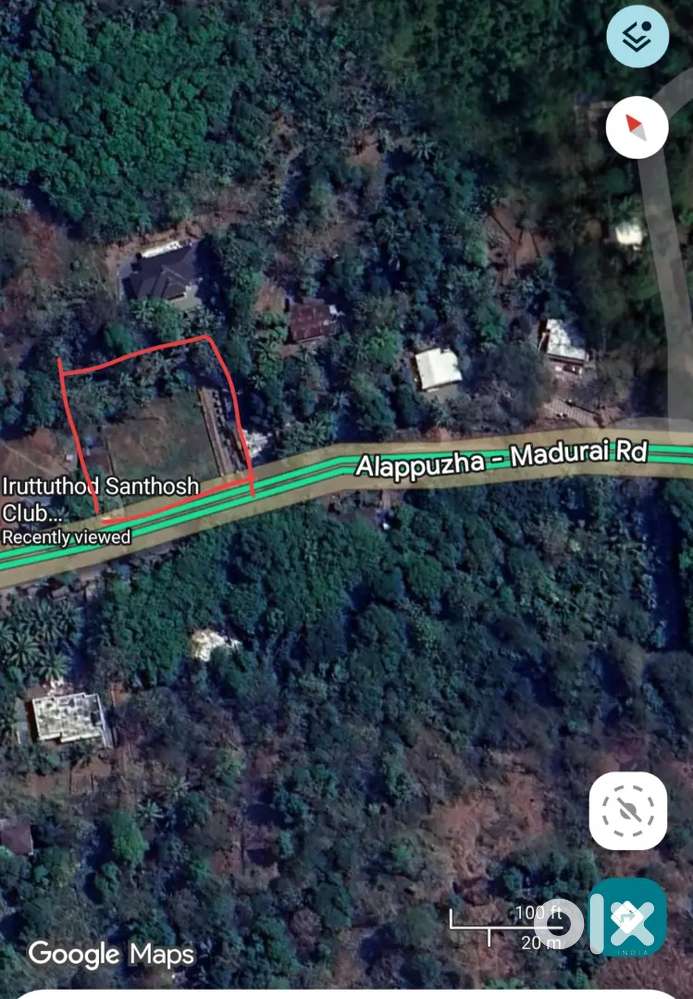 Land for Sale- Iruttuthod, 1km from Vazhithala/8 km from Thodupuzha