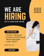 Full time graphic designer, social media manager and content writer