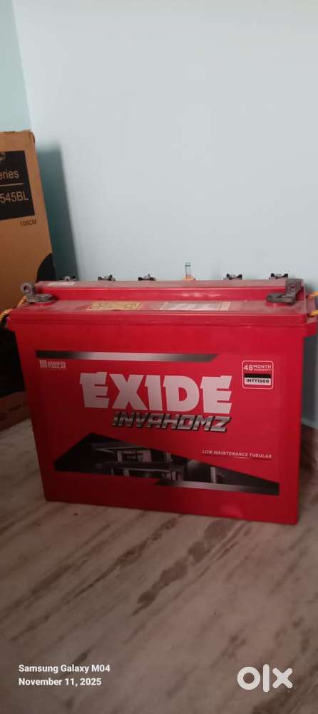 Microtek inverter and exide battery along with trolly