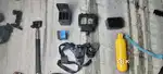 Gopro 8 with 3battery and charger case with ullanzi case
